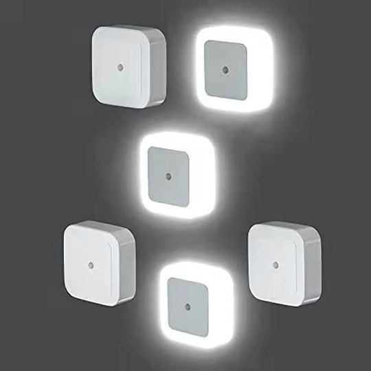 6 Pack LED Night Lights - Super Smart Dusk to Dawn Sensor