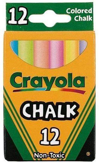 CHALK COLORED 12 STICKS
