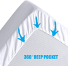 LDC Queen Mattress Pad with 16-Inch Deep Pocket, Comfortable, Breathable, Easy to Put on The Stretchable Quilted Fitted Mattress Cover