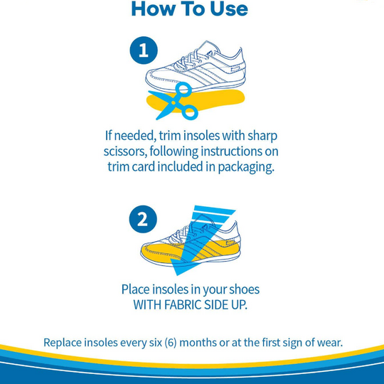 Dr. Scholl's Single Or Double Layer Air Pillo Cushioning Shoe Insoles 