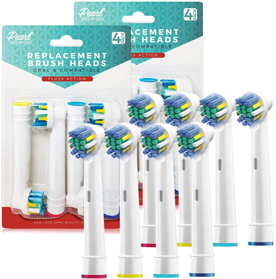 Replacement Brush Heads Compatible With Oral B Braun Electric Toothbrush-Fits Oral-b Pro 1000, Vitality, Triumph, Kids + More!