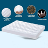 California King Mattress Pad Cover Pillowtop Overfilled Cooling 8-24 Inch Deep Pocket Quilted Fitted Bed Topper with Sonw Down Alternative