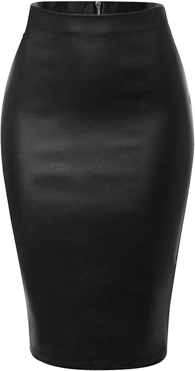 MixMatchy Women's Casual Classic Bodycon Pencil Skirt