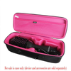 Adada Hard Case for Revlon One-Step Hair Dryer And Volumizer Hot Air Brush (Black+Rosy)