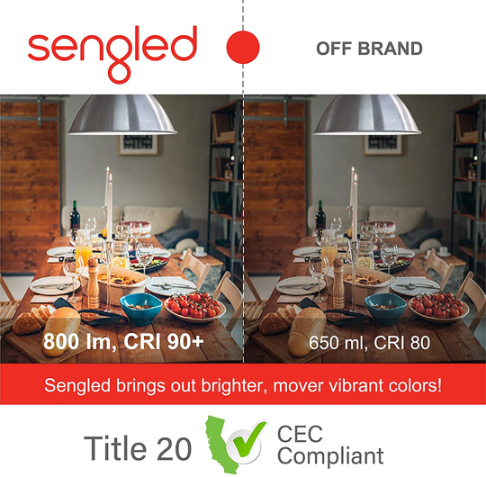 WiFi Light Bulbs, Dimmable Alexa Light Bulb, Smart Light Bulbs that Work with Alexa & Google Home