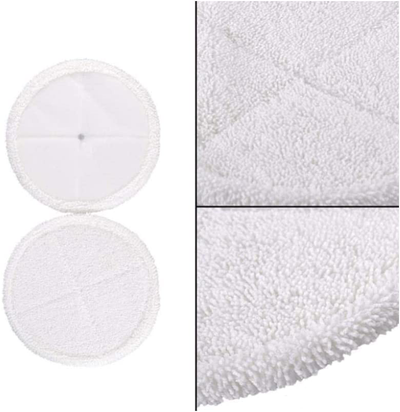 Cxnply 2124 Replacement Steam Mop Pads for Bissell Spinwave Cordless Hard Wood Floor Cleaner Powered Rotating Mop 2039A 2037 Series. (2 Soft Pads+2 Scrubby Pads)