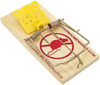 Southern Homewares Wooden Snap Spring Action Rat Trap with Expanded Cheese Shaped Trigger