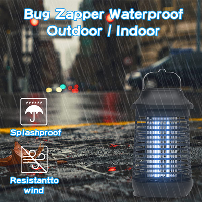 Bug Zapper Outdoor/Indoor,4200V High Powered Waterproof Electronic Mosquito Killer,15W UVA Mosquito Lamp Bulb,Fly Traps Patio Insects Killer,Trap Killer for Home,Kitchen, Backyard, Camping