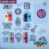 Made By Me Create Your Own Halloween Window Art by Horizon Group USA, Make 20 Projects, Includes Suncatcher Frames & Window Clings, Glow-in-The-Dark Paint, Paint Tubes, Suction Cups & Cording,Multi