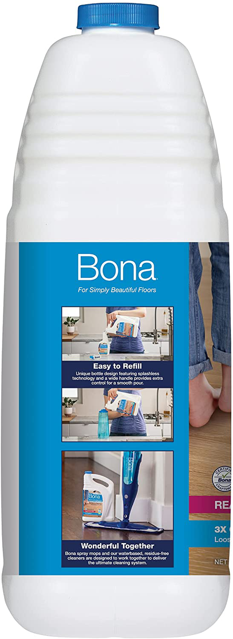 Bona PowerPlus Hardwood Floor Deep Cleaner, Spray - 32 Fl Oz