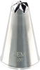 JEM EM Drop Flower Piping Nozzle Cake Decorating Tip #107, Standard, Silver