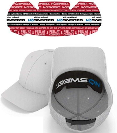 Golf Hat Sweat Liner – Made in The USA - Prevents Stains & Odor - Patented Technology 3 | 6 | 12 | 25 | 50 Pack