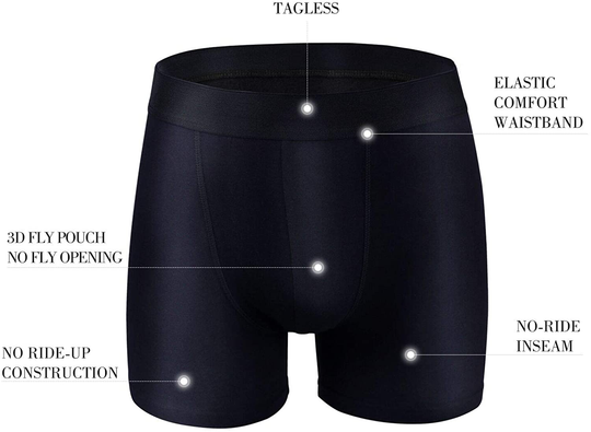 LYYTHAVON Men's Boxer Briefs Cotton Tag-Free Underwear Boxer Briefs