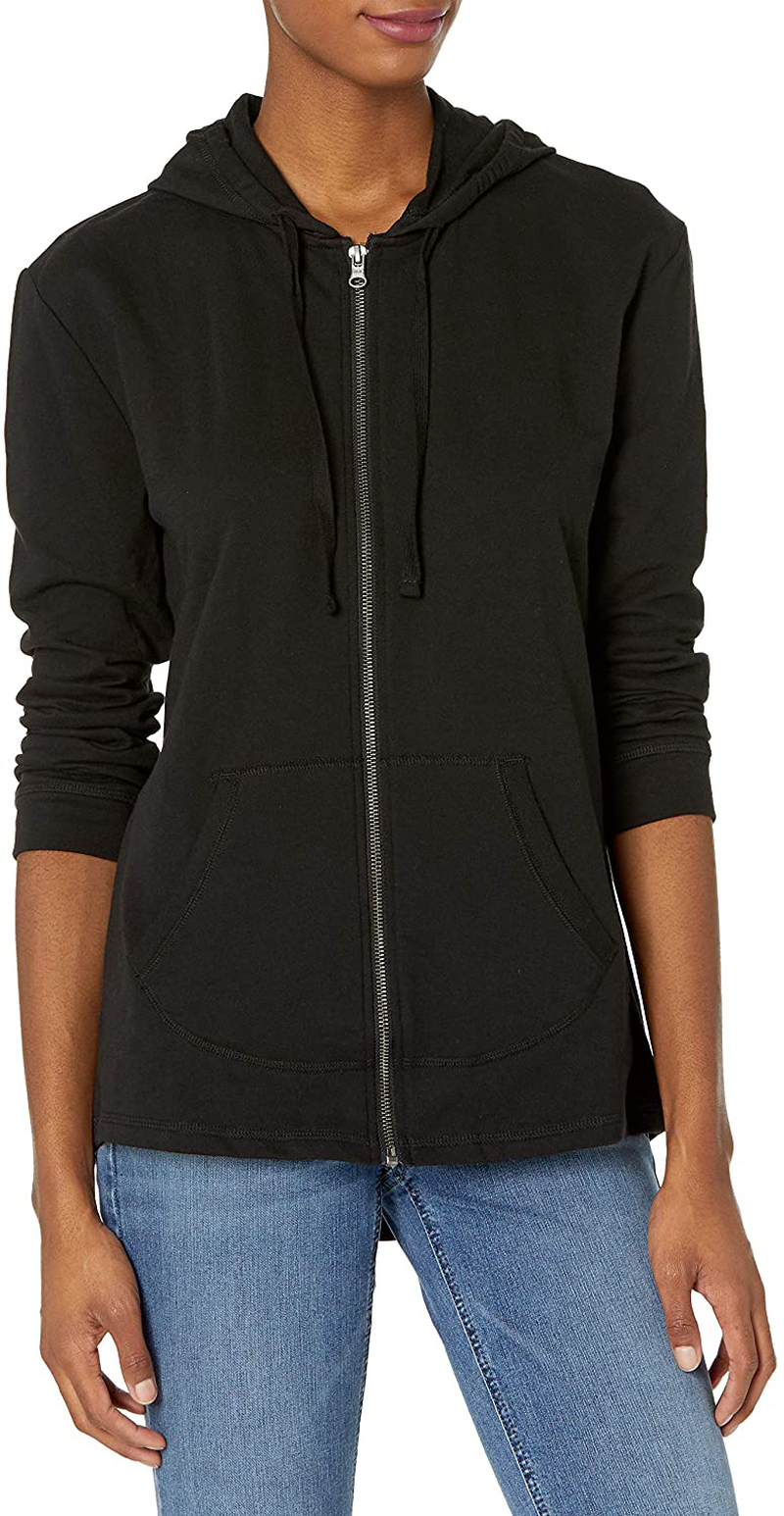 Hanes Women's Jersey Full Zip Hoodie