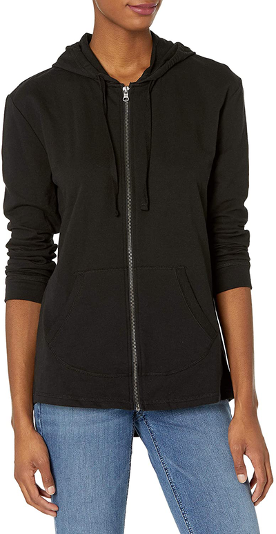 Hanes Women's Jersey Full Zip Hoodie