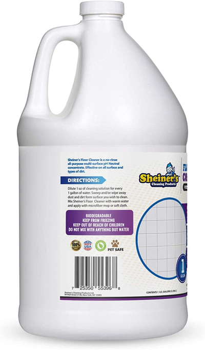 All Purpose Cleaner and Floor Cleaner Concentrate, Multi-Surface Cleaner for Home Office and Kitchen Floor, Concentrated Multipurpose Cleaner, 1 Gallon - Sheiner’s