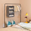 GRANNY SAYS 3-Shelf Hanging Closet Organizer, Collapsible Closet Hanging Shelves, Nursery Hanging Organizer, Pink, 23.6" H X 12.2" W X 12.2" D, 1-Pack