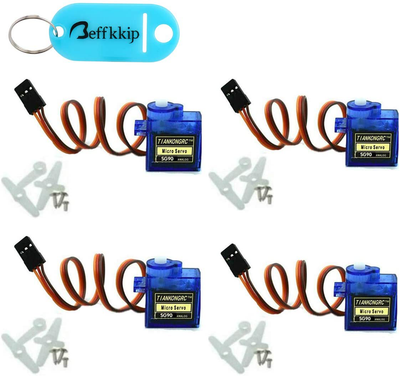 4Pcs SG90 9g Micro Servos for RC Robot Helicopter Airplane Controls Car Boat