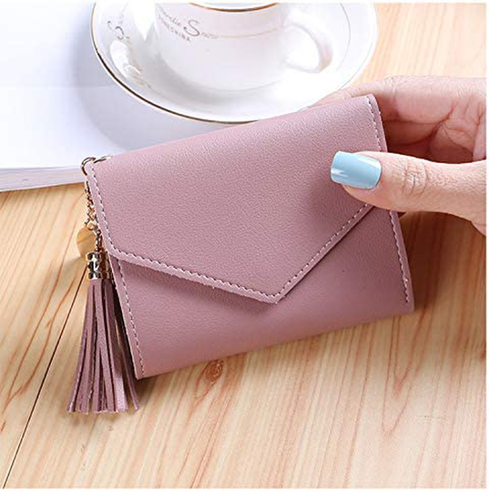 Small Wallet for Women，Ultra Slim Pu Leather Credit Card Holder Clutch Wallets for Women