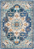 Safavieh Madison Collection MAD473M Boho Chic Medallion Distressed Non-Shedding Stain Resistant Living Room Bedroom Accent Rug, 2'2" x 4', Blue / Light Blue