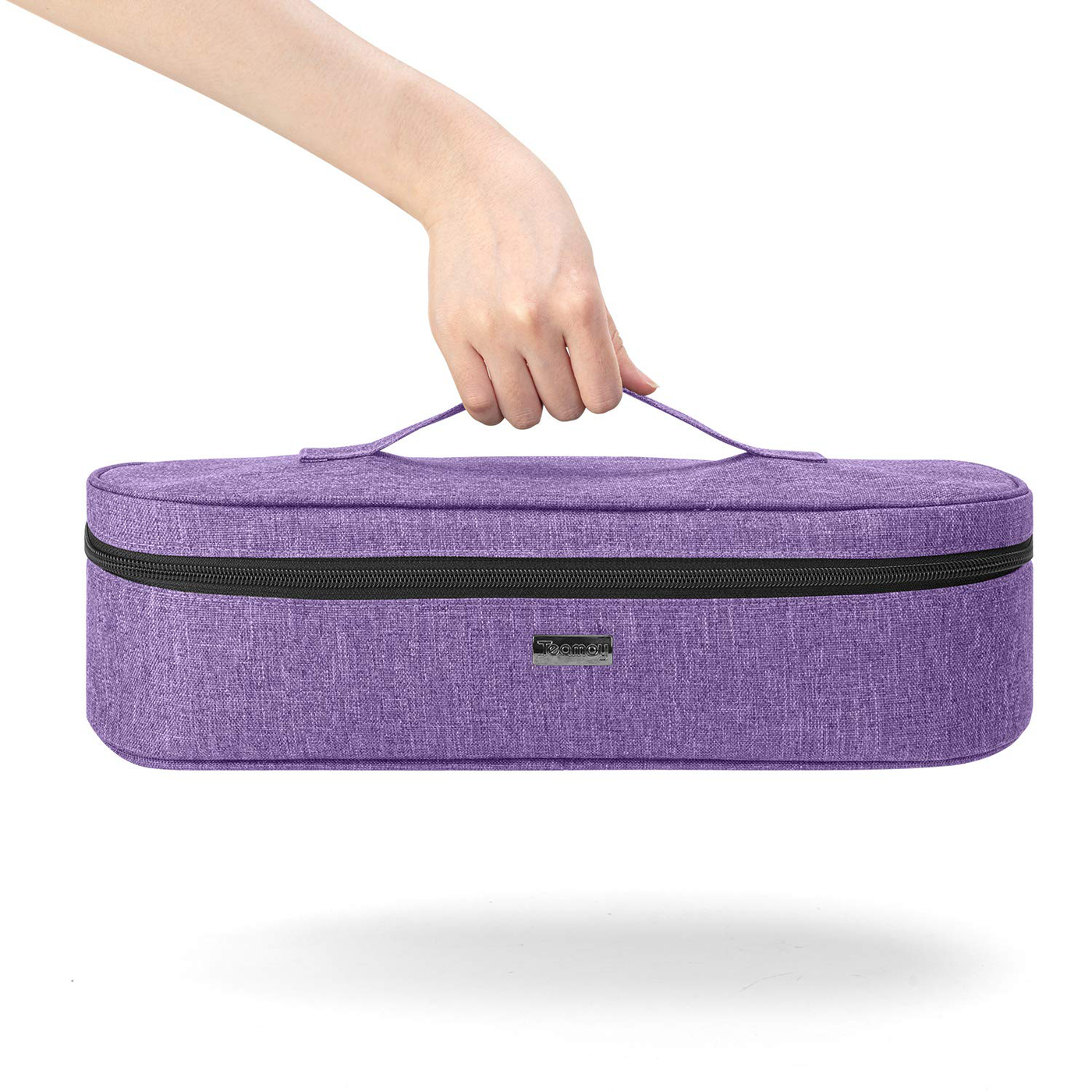 Teamoy Travel Storage Bag Compatible with Revlon One-Step Hair Dryer And Volumizer Hot Air Brush and Attachments, Black(Bag Only))