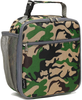 FlowFly Kids Lunch box Insulated Soft Bag Mini Cooler Back to School Thermal Meal Tote Kit for Girls, Boys, Forest Camo