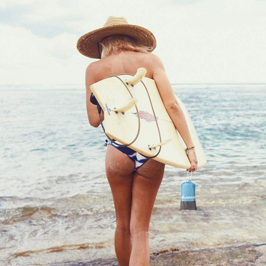 Quick-Dry Sand Resistant Waterproof  Beach Blanket With 4 Stakes & 4 Corner Pockets 