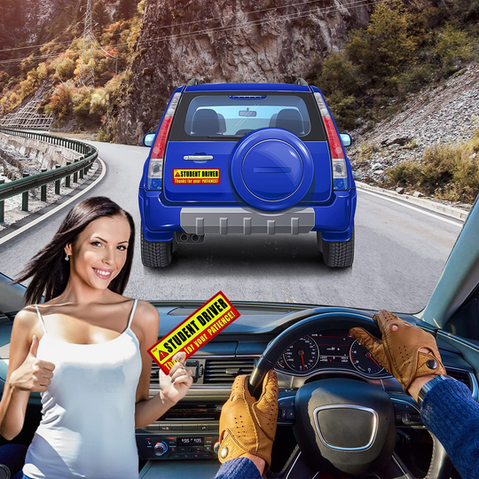 psler Student Driver Magnet for Car,be Patient Student Driver Magnet Boys and Girls New Student Driver Sticker Safety Warning Red and Yellow Reflective Signs Reusable Movable 10.8×3.7inch 3 Pcs Gifts