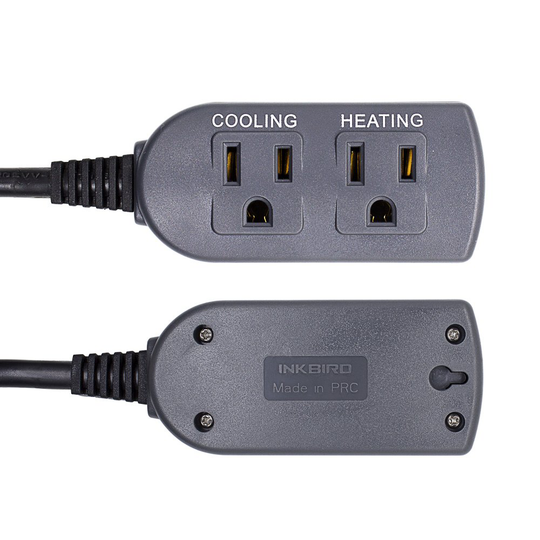 Inkbird ITC-308 Digital Temperature Controller 2-Stage Outlet Thermostat Heating and Cooling Mode Carboy Homebrew Fermenter Greenhouse Terrarium 110V 10A 1100W