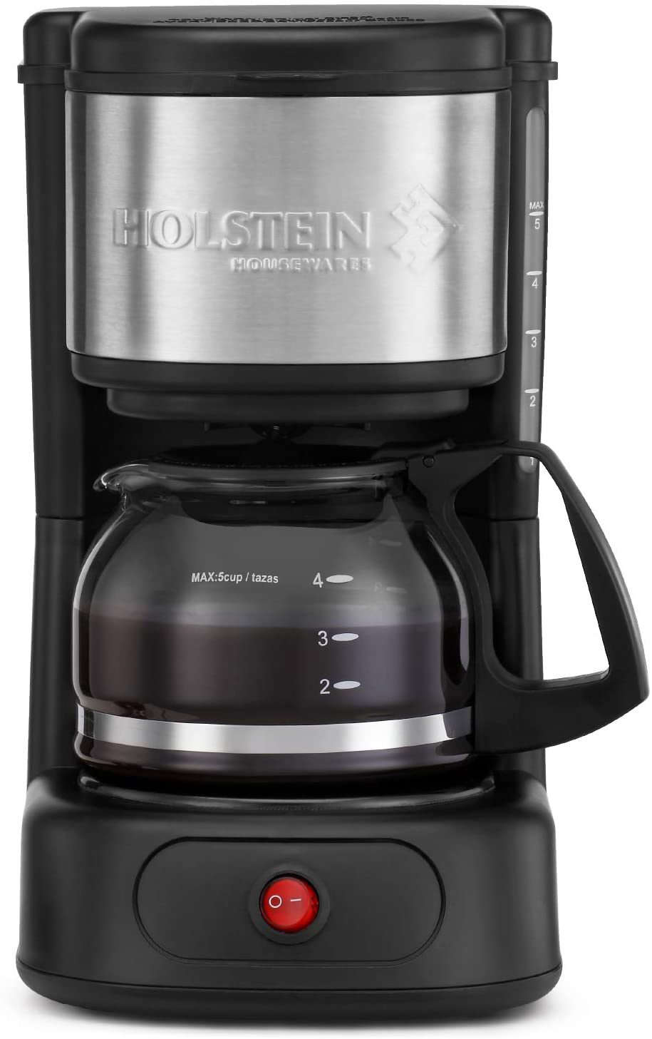 Holstein Housewares H-0911501 5-Cup Coffee Maker, Black