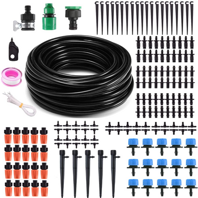 50Ft Automatic Micro Drip Irrigation Kit For Garden 