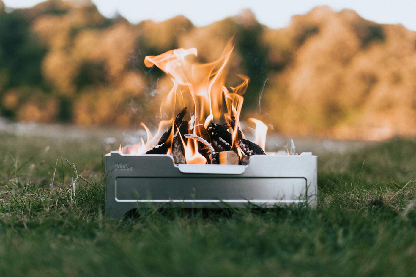 Wolf and Grizzly Fire Safe; A Portable, Foldable Fire Pit for Outside Cooking and Bonfires