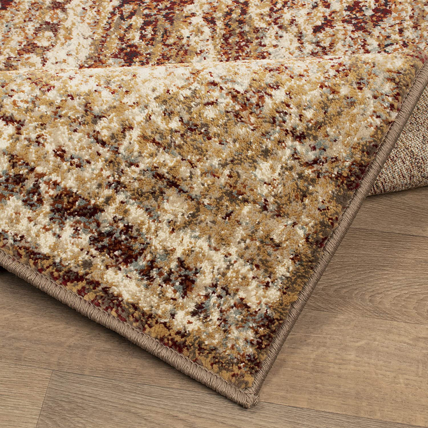 SUPERIOR Desginer Salford Area Rug, 5x8, Maroon