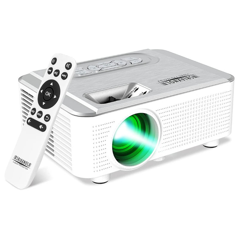 Mini Projector - 8000L Smartphone Portable Movie Projector for Home Theater/Outdoor 1080P