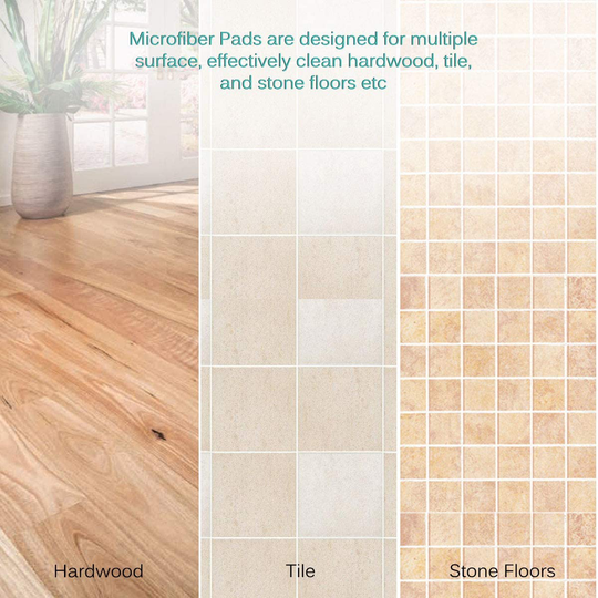 KEEPOW Microfiber Pads for Dupray Neat Steam Cleaner, 6 Pack Washable Pads