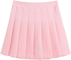 chouyatou Women's Simple High Waist All Around Pleated A-Line Skirt