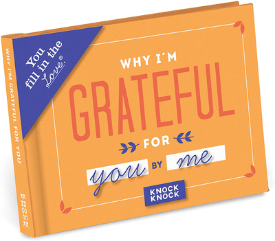 Knock Knock Why I'm Grateful for You Fill in the Love Book Fill-in-the-Blank Gift Journal, 4.5 x 3.25-inches