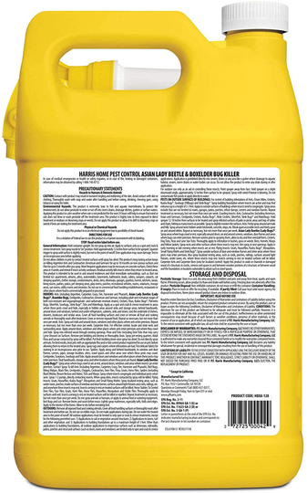 HARRIS Asian Lady Beetle, Japanese Beetle, and Box Elder Killer, Liquid Spray with Odorless and Non-Staining Extended Residual Kill Formula (Gallon)