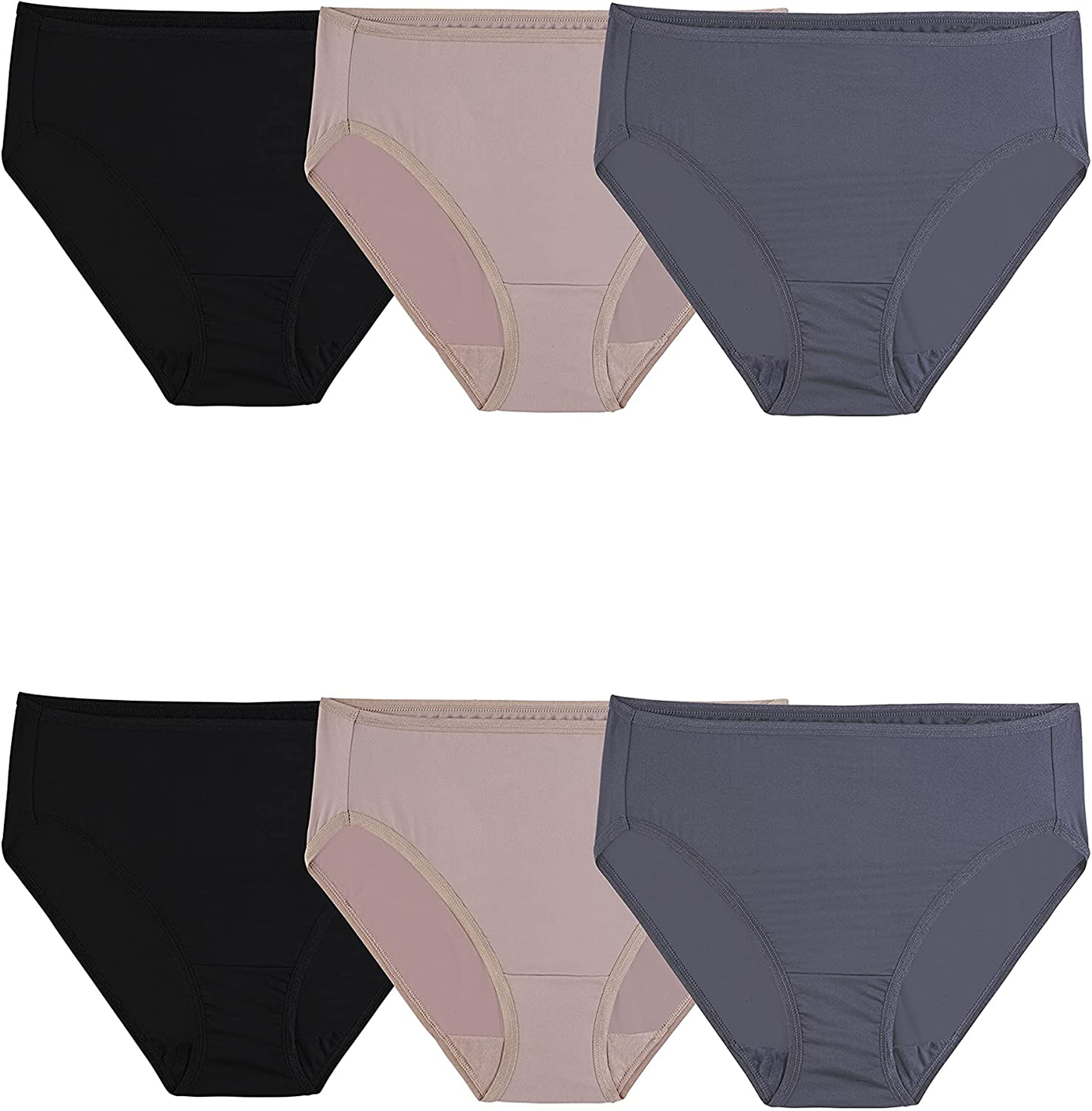 Fruit of the Loom Women's Underwear Microfiber Panties (Regular & Plus Size)