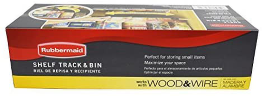 Rubbermaid Pantry Organization Shelf Track and Bin