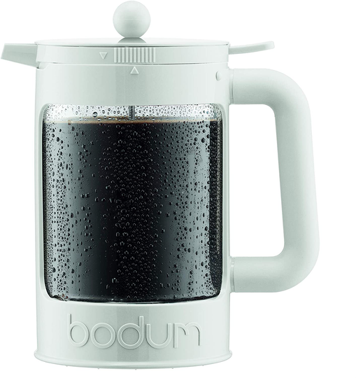Bodum BEAN Cold Brew Coffee Maker, 51 Oz, Bright White