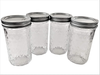 Mason Ball Jelly Jars-12 oz. Each - Quilted Crystal Style-Set of 4