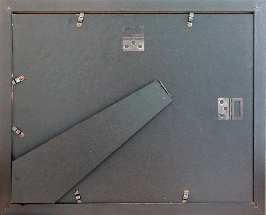 8x12 Black Gallery Picture Frame 2-Pack - Wide Molding - Includes Both Attached Hanging Hardware and Desktop Easel - Display Pictures 8 x 12 Inches - Eight by Twelve - Two Frames