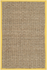 Safavieh Natural Fiber Collection NF114X Border Basketweave Seagrass Accent Rug, 2' x 3', Gold