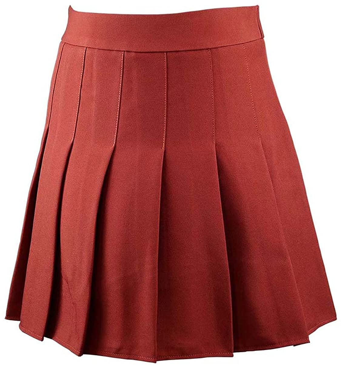 Hoerev Women Girls Short High Waist Pleated Skater Tennis Skirt