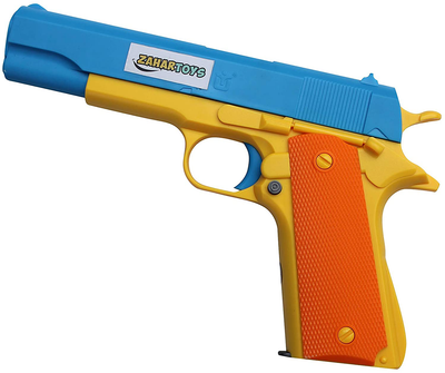 ZAHAR Toys - Realistic Size Toy Gun - Colt 1911 - 10 Colorful Soft Bullets - Ejecting Magazine - Slide Action Barrel – Training, Cosplay, Play – Toy Guns M1911 - Pistol with Soft Bullets