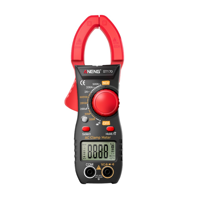 Multifunction Clamp Meter AC/DC Voltage Current - Portable Handheld LCD Display