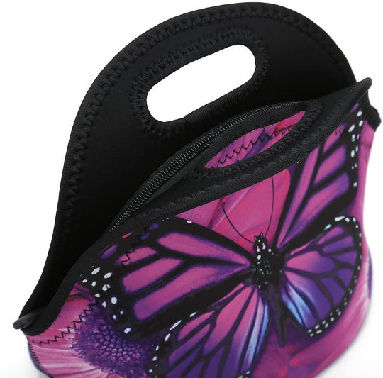 Kids Insulated Neoprene Lunch Bag/Lunch Box/Lunch Tote/Picnic Bags Tote Food Container Gourmet Tote Cooler Warm Pouch Lightweight With Rugged Zipper (Cute Small Pug)