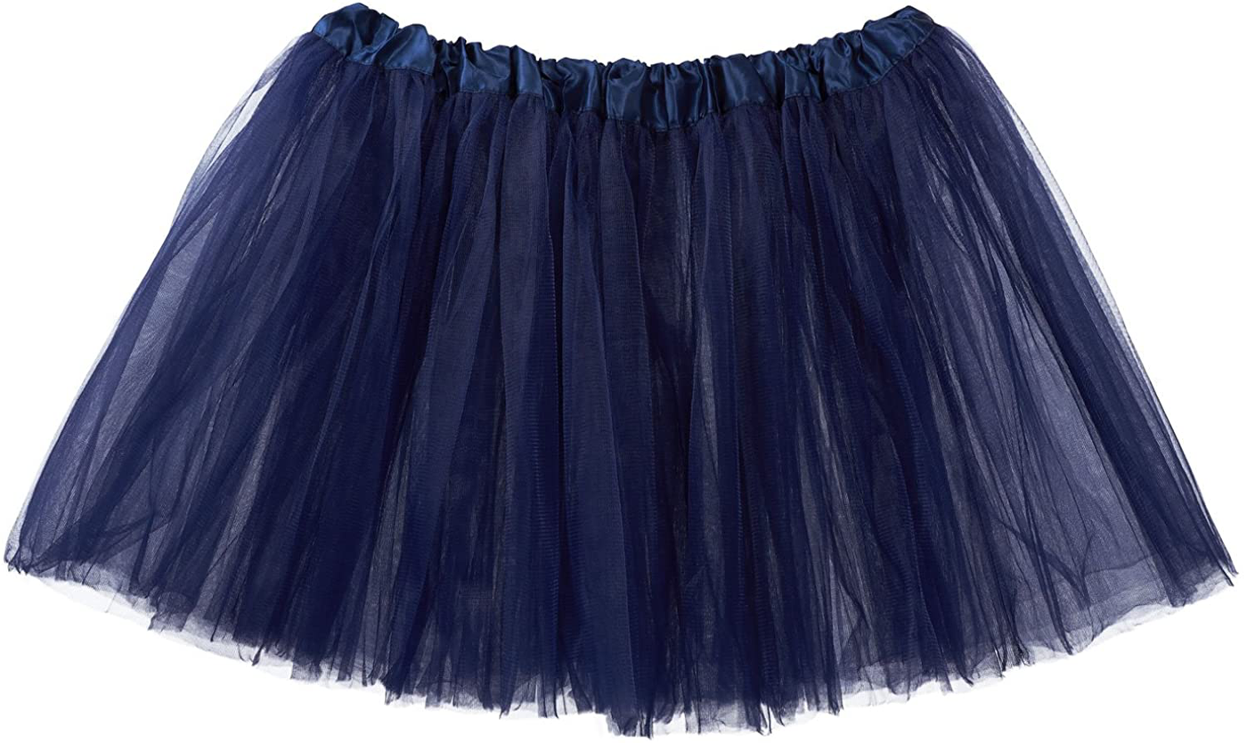 My Lello Adult Tutu Skirt, Classic Elastic 3 Layer Tulle Tutu for Women and Teens