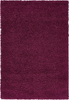 Unique Loom Solo Solid Shag Collection Area Modern Plush Rug Lush & Soft, 4' 0 x 6' 0, Eggplant Purple